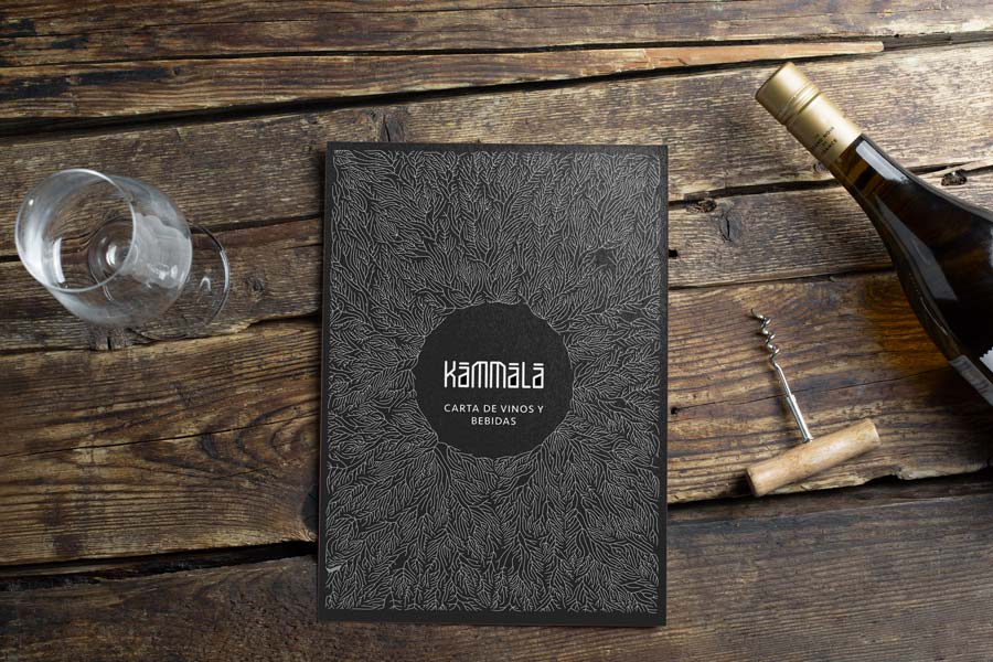 Kammala Restaurante en Rota Diseño Carta de Vinos Al Sur Estudio