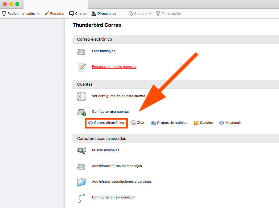 Cómo configurar tu correo corporativo en thunderbird Al Sur Estudio Crear cuenta