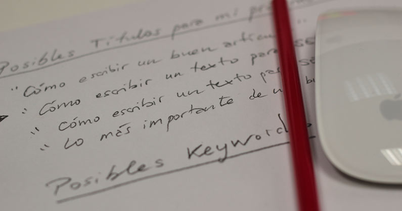 Cómo escribir un texto para seo